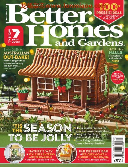 [澳大利亚版]Better Homes and Gardens 美好家园生活杂志 Christmas 2021